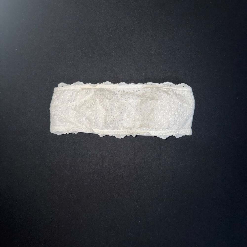 Auden Women's White Lace Bandeau Bra Size XS